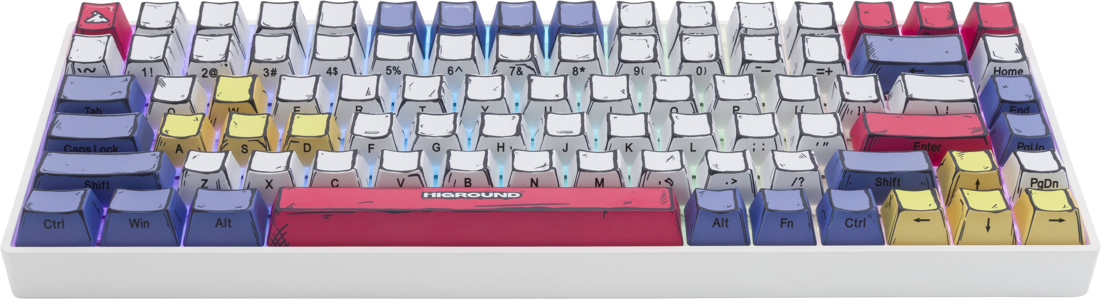 ~ 1! 2@ 3# 4$ 5% 6^ 7& 8* 9( 0) =+ Home End Enter Cans Lock A S D F G H J K L /? Shift PgDn Ctrl Win Alt Fn