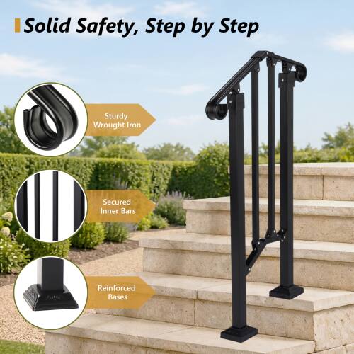 Solid Safety, Step by Step

Sturdy Wrought Iron

Secured Inner Bars

Reinforced Bases