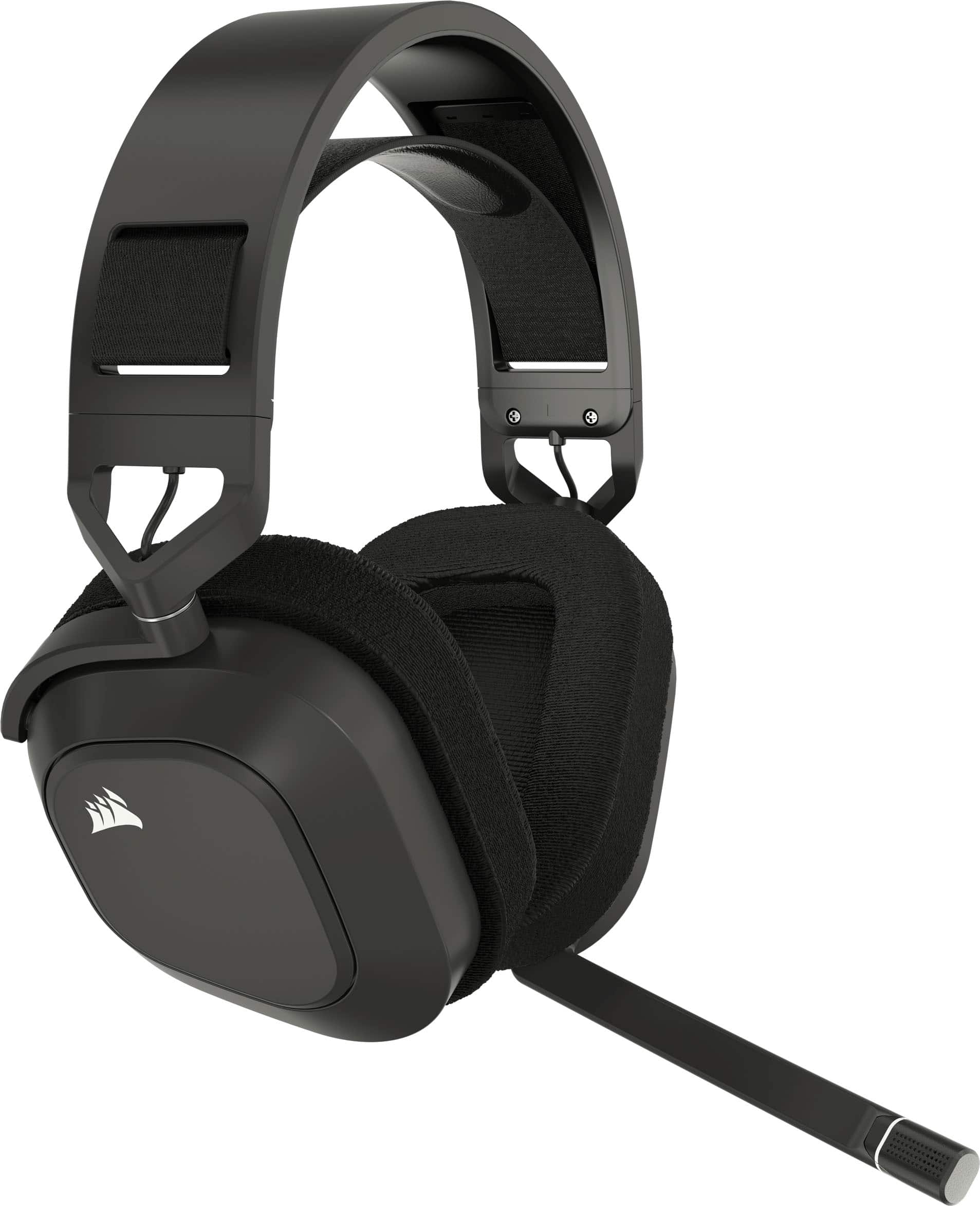 Alt View 4. CORSAIR - HS80 MAX Wireless Gaming Headset for Xbox, PC, Mac, PS5, PS4, and Mobile - Steel Gray.