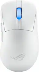 Front. ASUS - ROG Keris II Ace Ultralight Wireless Optical Gaming Mouse with ROG SpeedNova Wireless Technology - White.