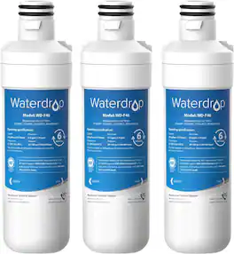 Waterdrop - WD-F46-3 Refrigerator Water Filter 3-Pack - White
