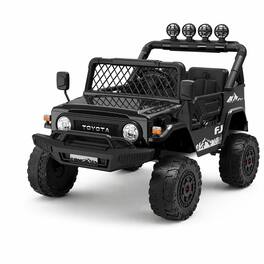 Wisairt - 24V Kids Ride-On Car, 400W Officially Licensed Toyota FJ Cruiser with Remote Control - Black