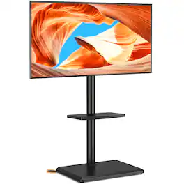 Rfiver - Suitable for 32-60 inch heavy rotatable TV stands - Black