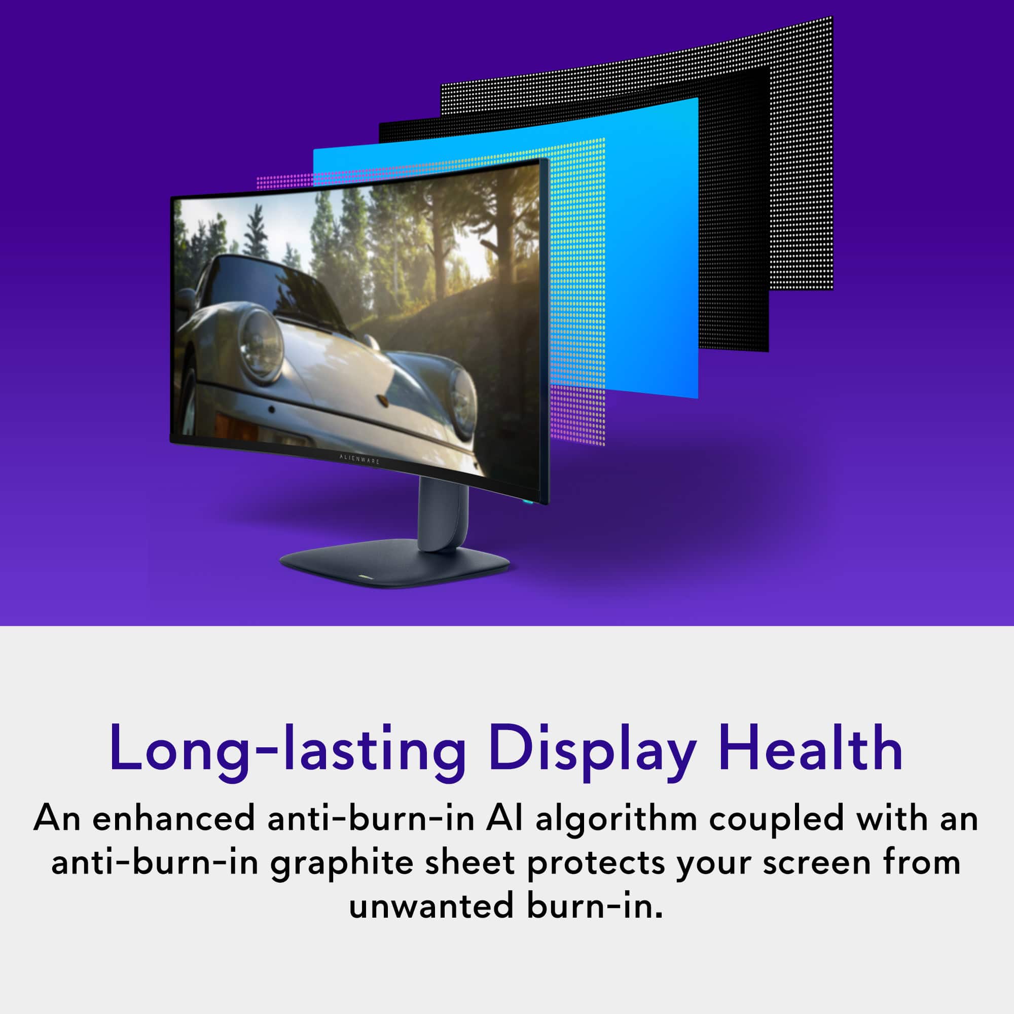 Long-lasting Display Health: An enhanced anti-burn-in AI algorithm coupled with an anti-burn-in graphite sheet protects your screen from unwanted burn-in.