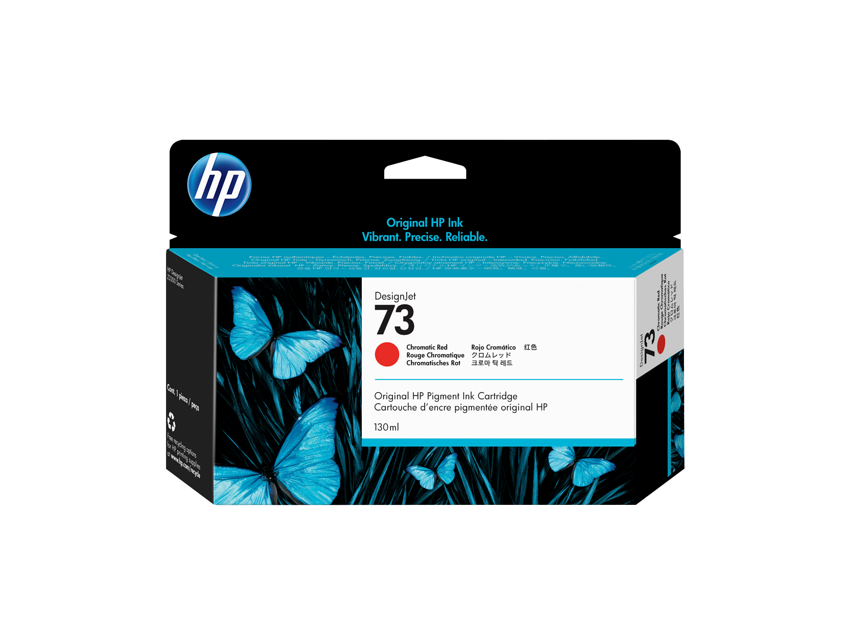 HP - 73 130-ml Chromatic Red DesignJet Ink Cartridge, CD951A
