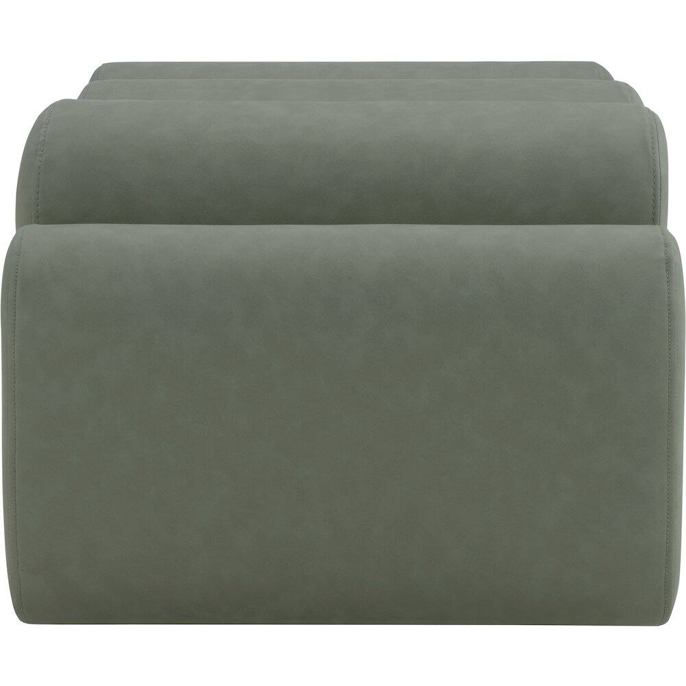 Alt View 3. Meridian Furniture - Rumble Green Vegan Leather Bench - Green.