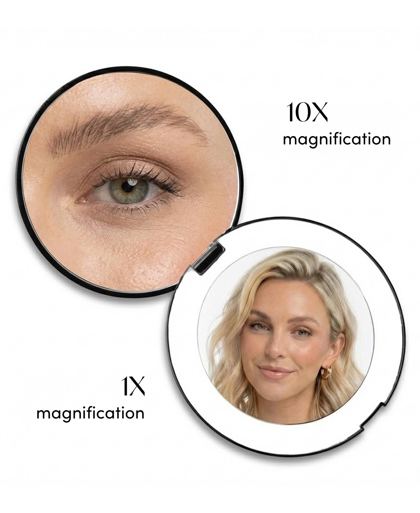 10X magnification  
1X magnification