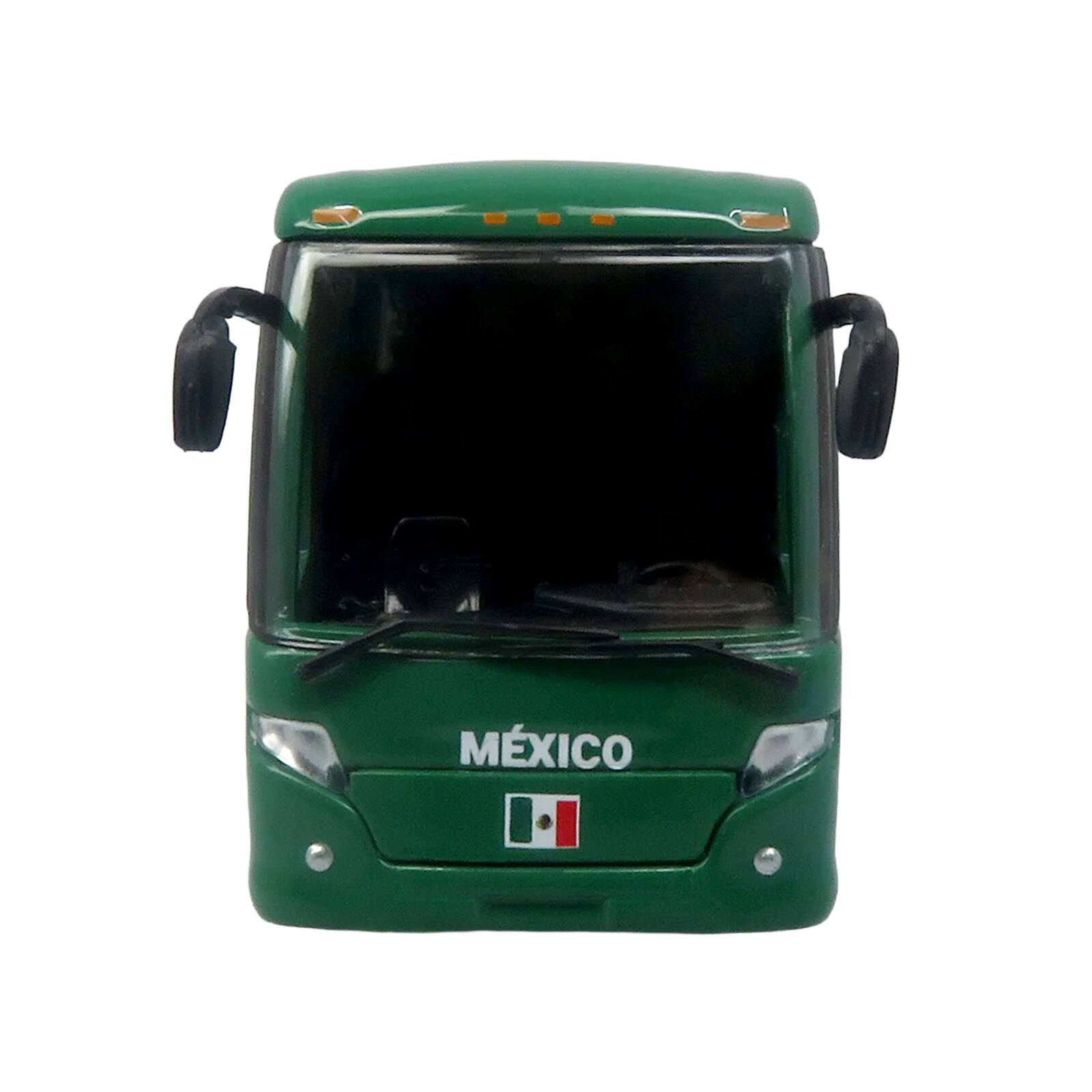 Alt View 3. Iconic Replicas - Scania Touring HD Coach Bus "Mexico National Football Team" Green with Graphics 1/87 (HO) Model by Iconic Replicas.