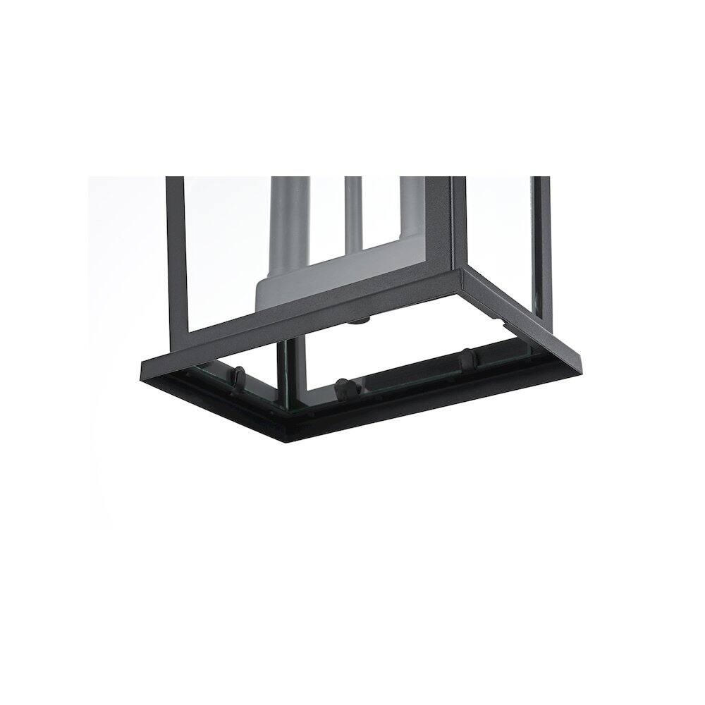 Alt View 1. Elegant Lighting - Berks 7 inch Outdoor Pendant in Black - Black.