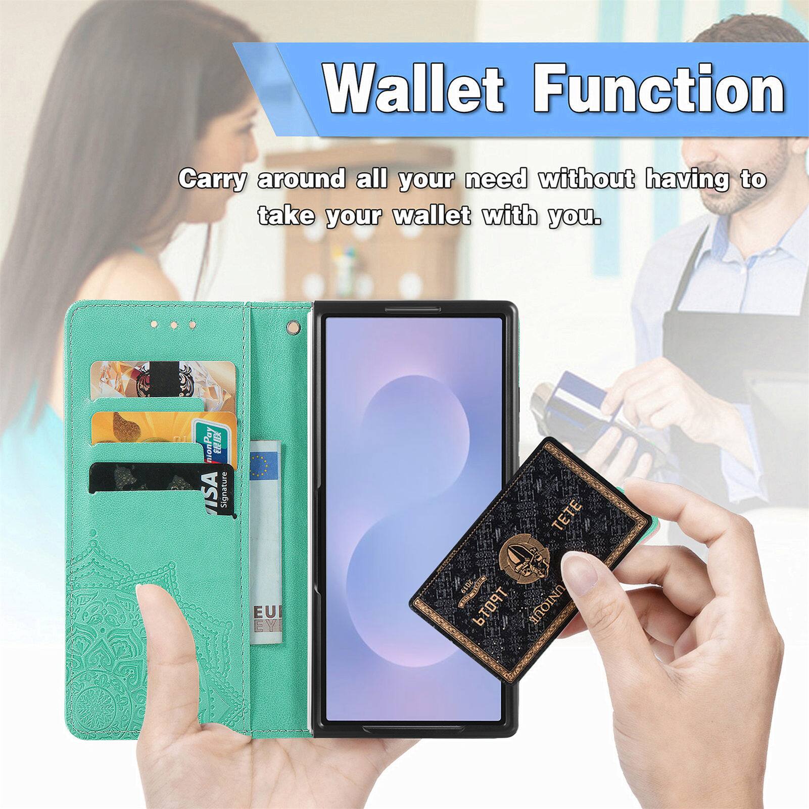 Wallet Function  
Carry around all your need without having to take your wallet with you.