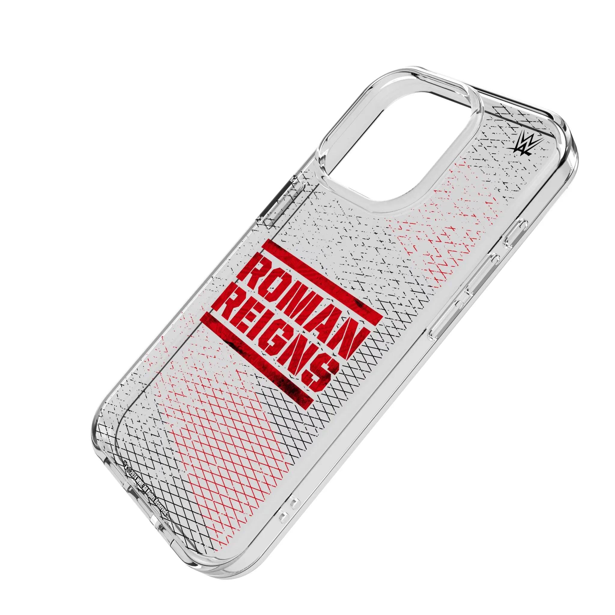 Angle. Keyscaper - WWE Steel Clear Phone Case - Apple iPhone 16 - Roman Reigns.