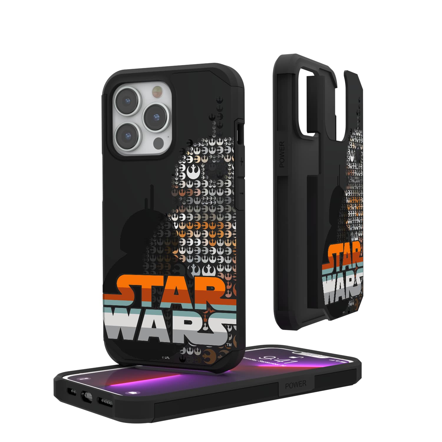 Keyscaper - Star Wars BB-8 Quadratic Rugged Phone Case - Apple iPhone 13 - Multicolor