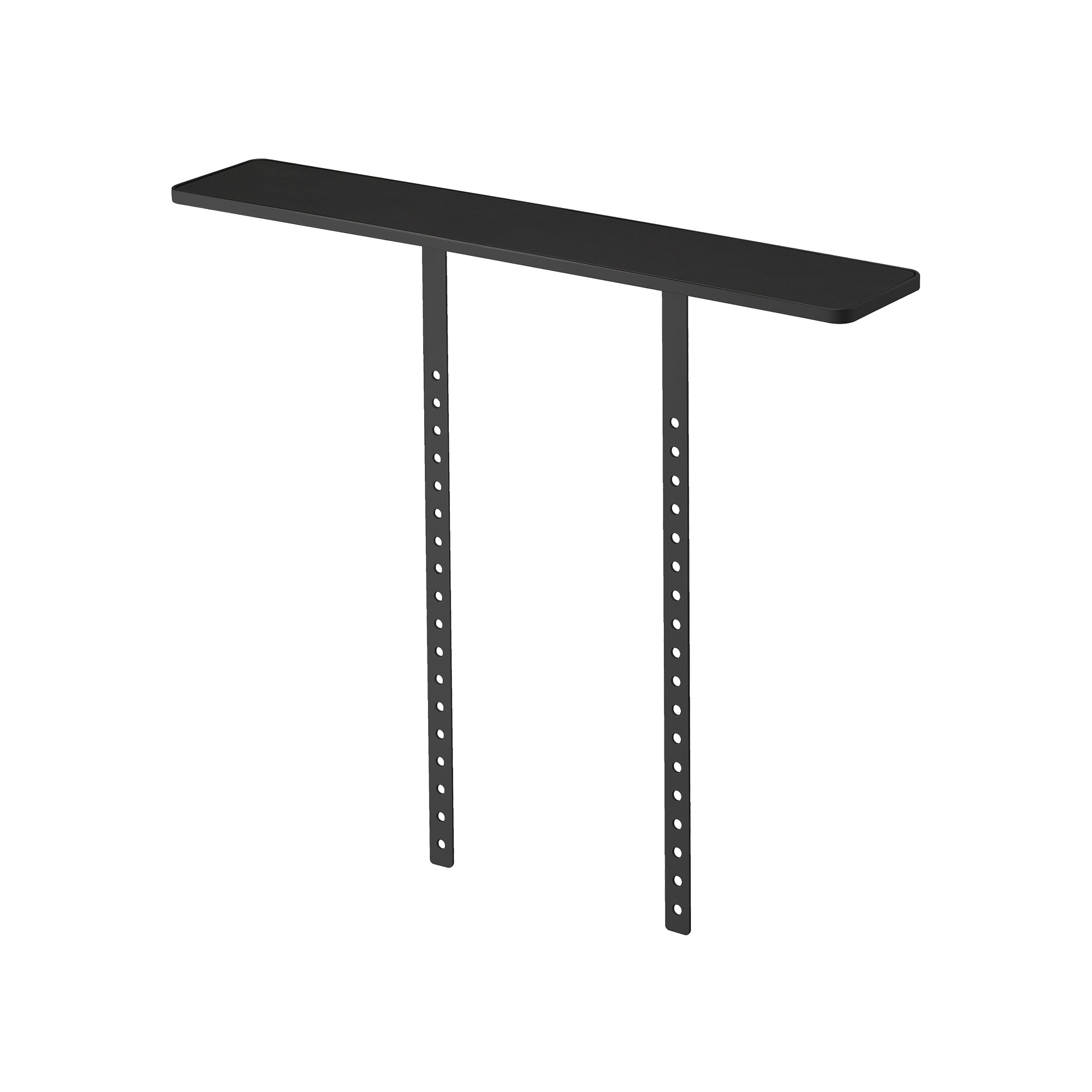Alt View 5. Yamazaki Home - VESA-Compliant TV Shelf (24" H)  - Steel - White.