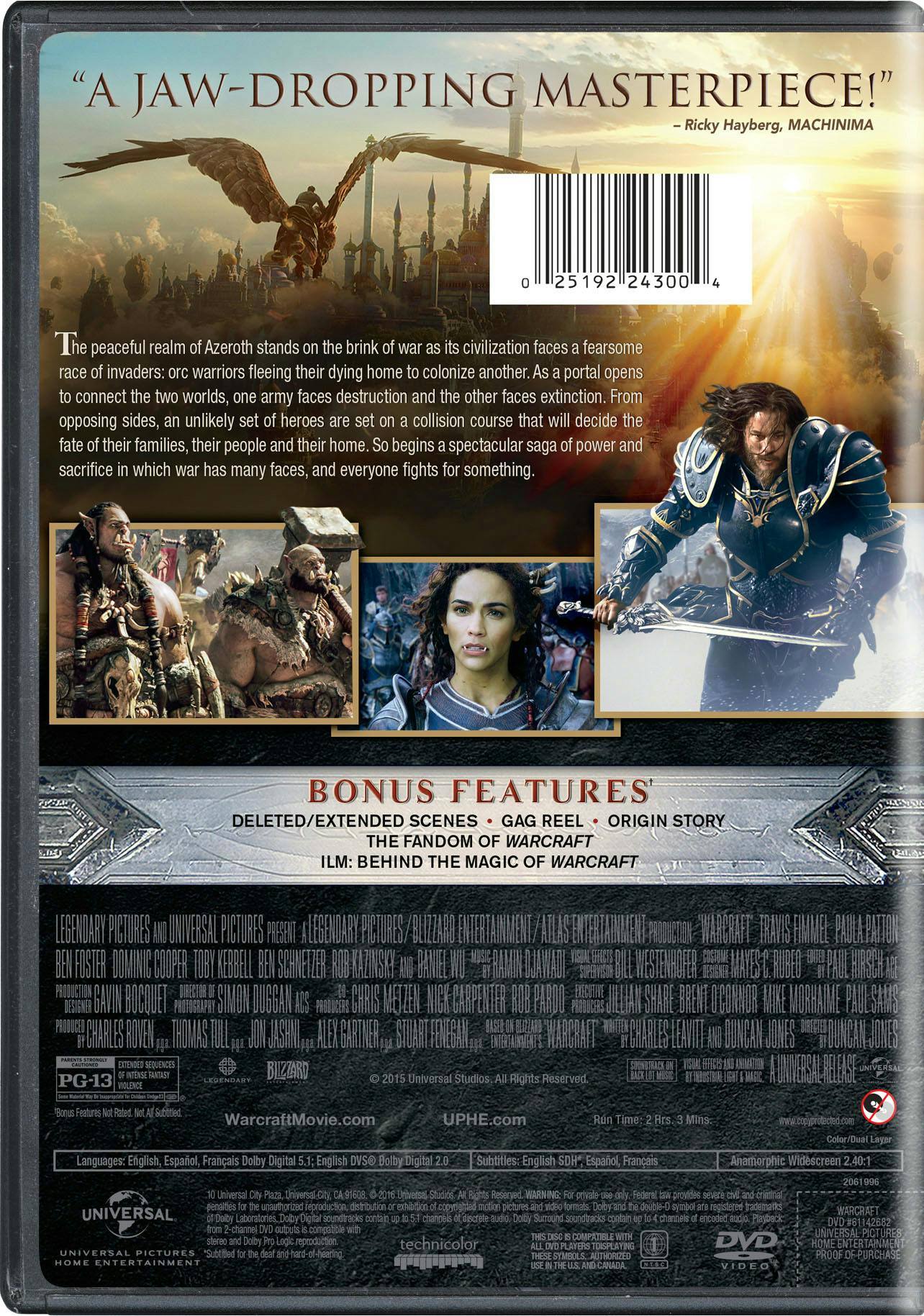 Angle. Warcraft: The Beginning [DVD].