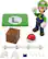 Angle. Bandai - 4.3" Luigi - Super Mario - Tamashii Nations S.H. Figuarts.