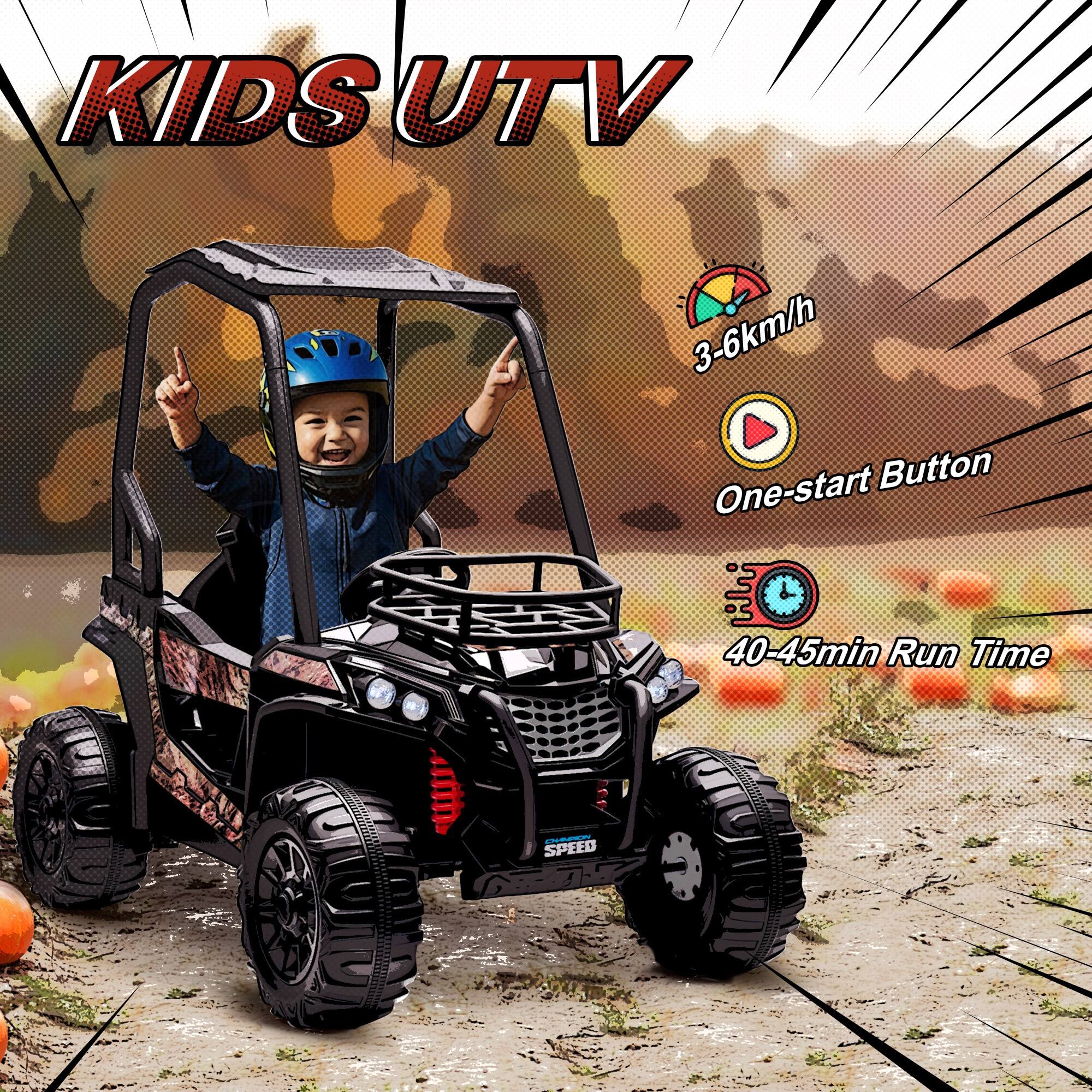KIDS UTV

- 3-6 km/h
- One-start Button
- 40-45 min Run Time