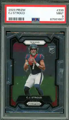 Panini - C.J. Stroud Rookie Card 2023 Prizm #339 PSA 9