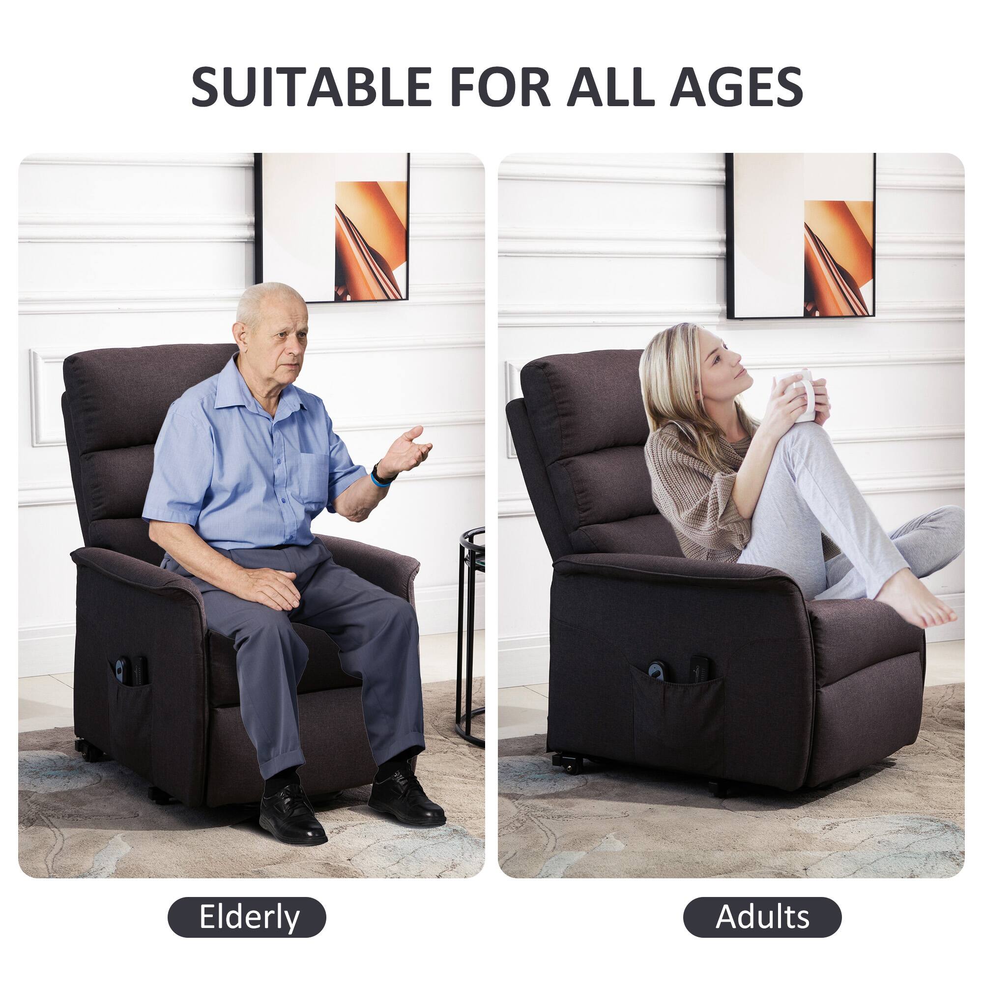 SUITABLE FOR ALL AGES

Elderly

Adults