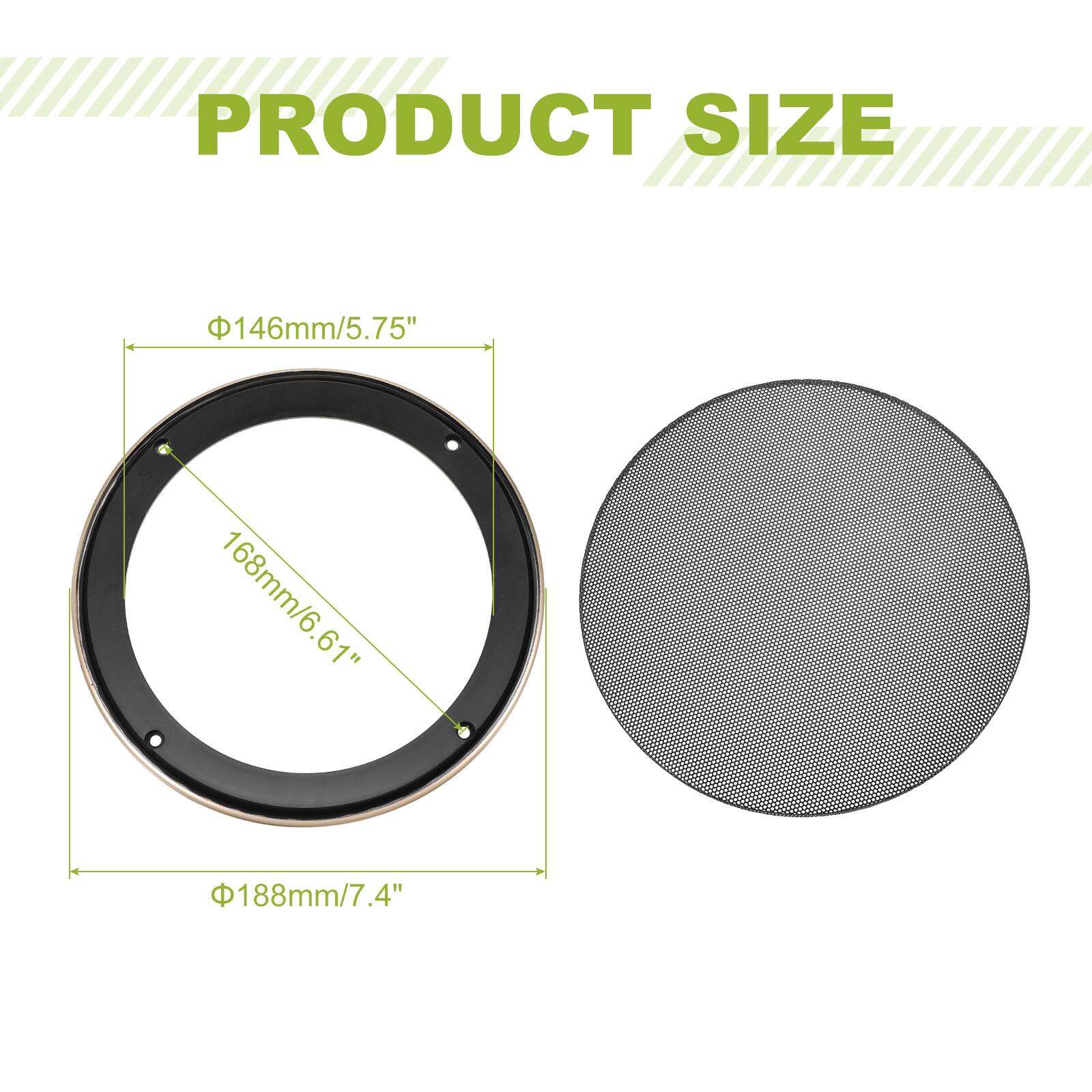 PRODUCT SIZE

146mm/5.75"  
168mm/6.61"  
188mm/7.4"