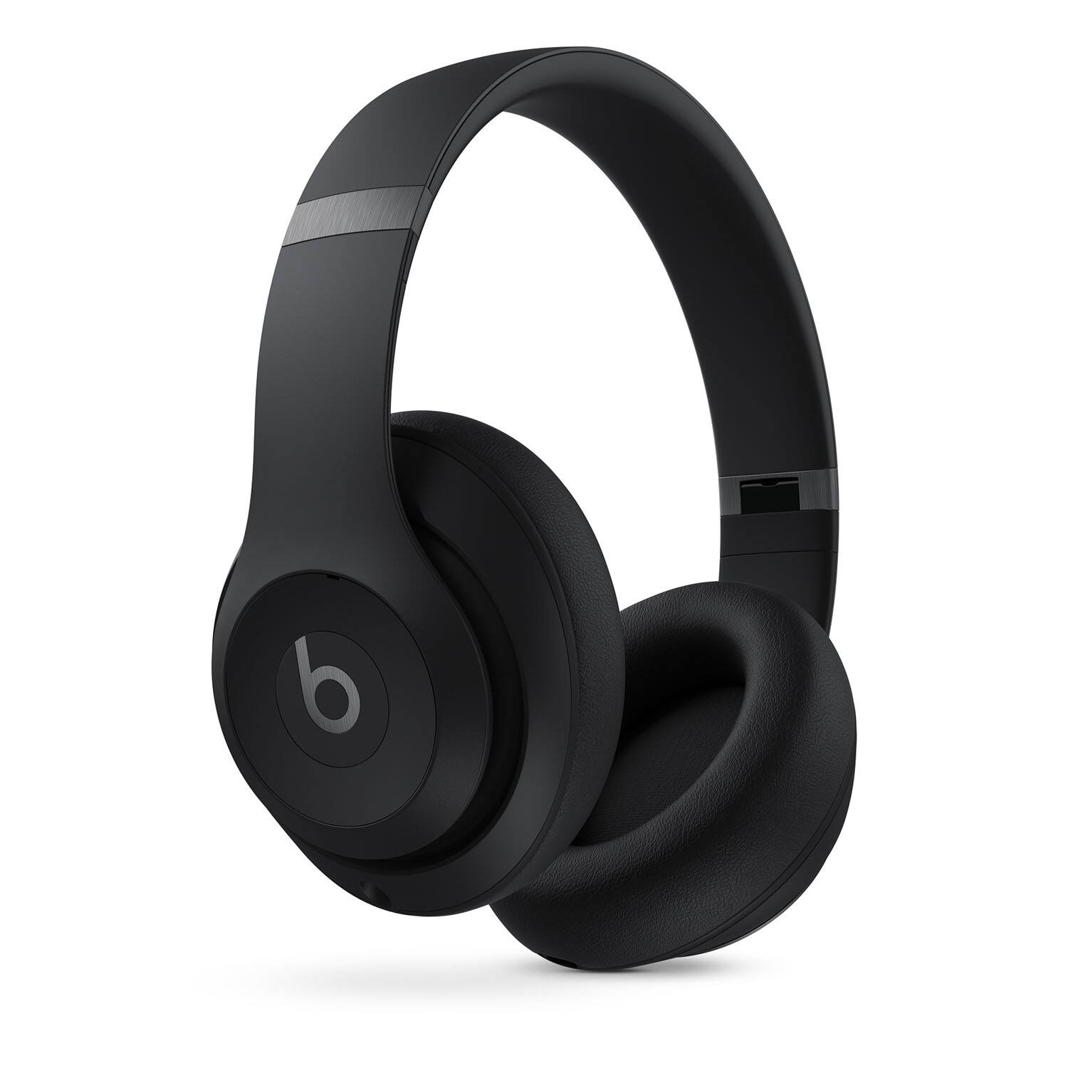 Left. Beats - Beats Studio Pro Wireless Noise Cancelling Over-the-Ear Headphones + Power Adapter - Black.