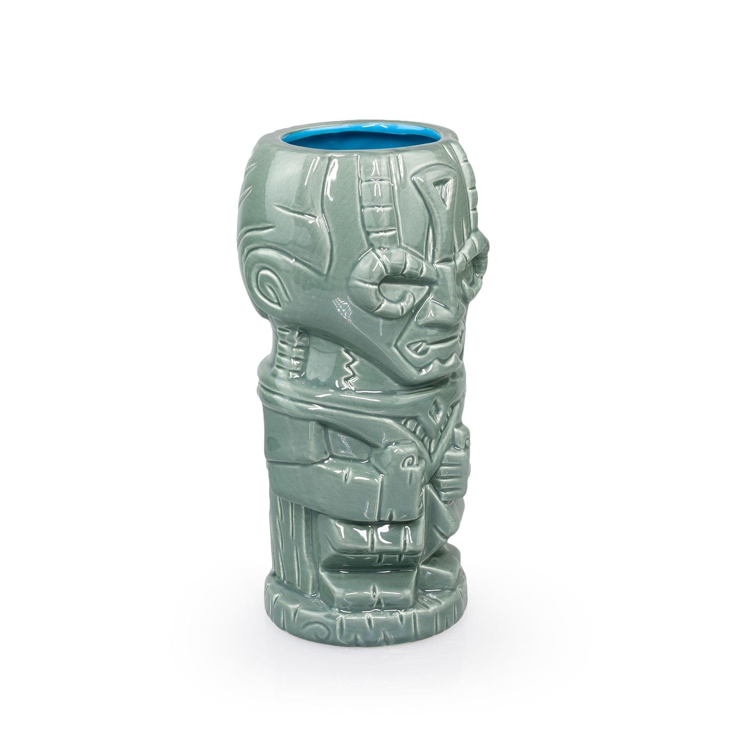 Alt View 1. ThinkGeek - Geeki Tikis Star Trek: The Next Generation Cardassian Ceramic Mug | 14 Ounces - silver.