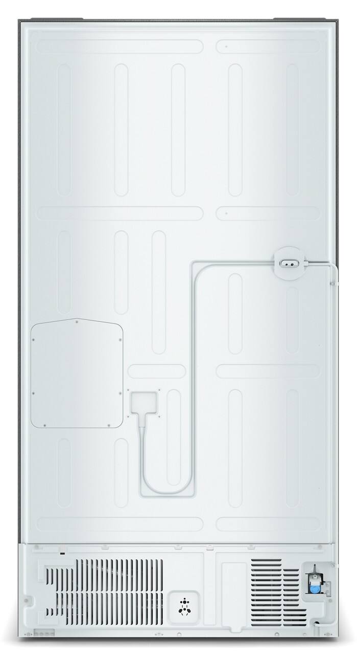 Back. Whirlpool - 22 Cu. Ft. 4-Door French Door Counter-Depth Refrigerator - Fingerprint-Resistant Stainless Finish.