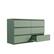 Alt View 6. Kadyn - Modern Mid Century 6 Drawer Wide Dressers Chests for Bedroom, Chest of Drawer Organizer - Green.