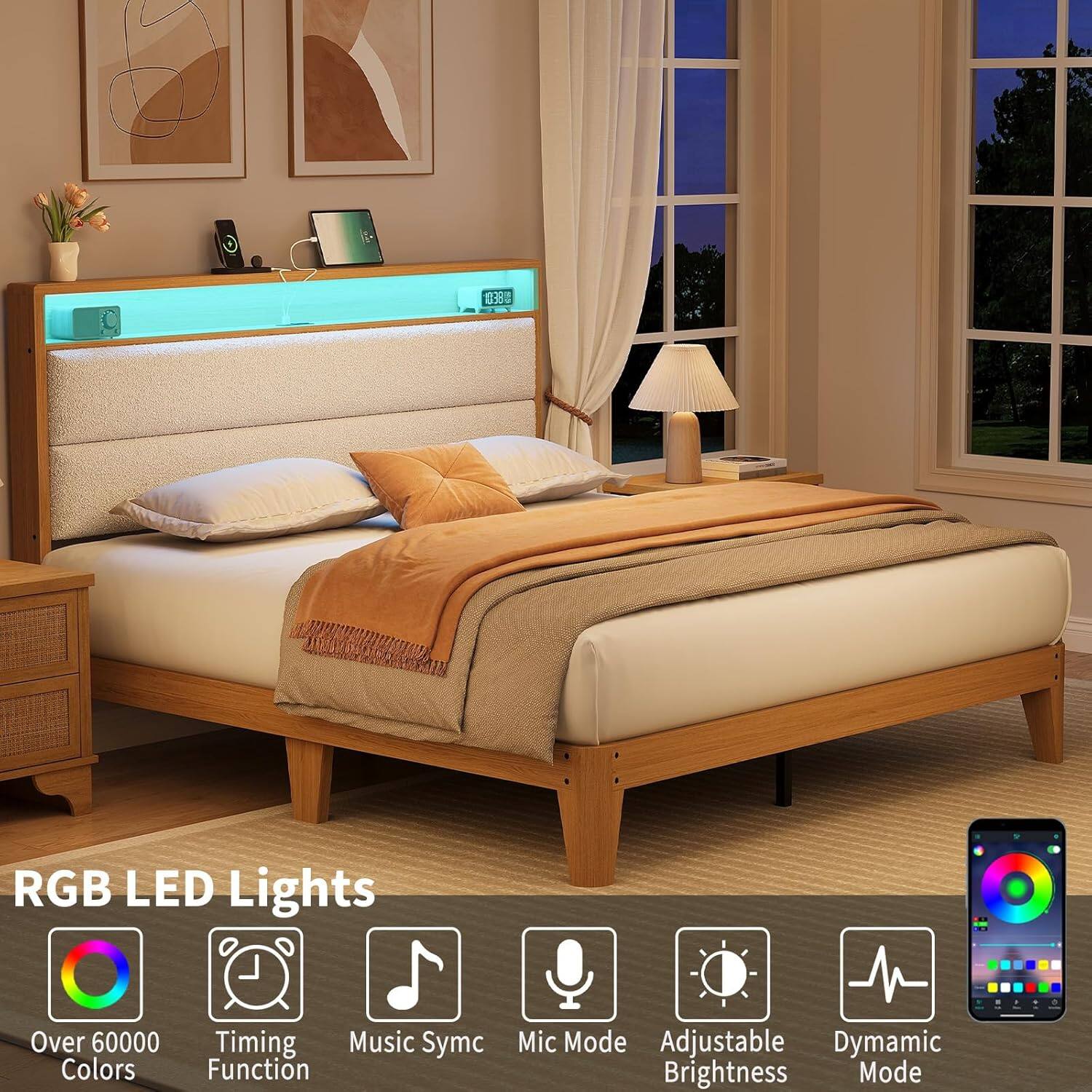 RGB LED Lights

- Over 60000 Colors
- Timing Function
- Music Sync
- Mic Mode
- Adjustable Brightness
- Dynamic Mode