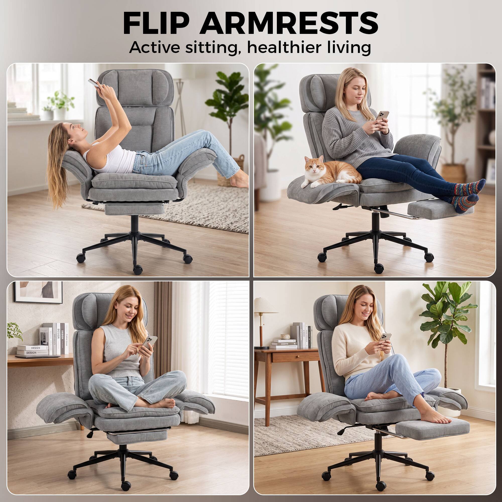 FLIP ARMRESTS  
Active sitting, healthier living  
2019 DESIGN
