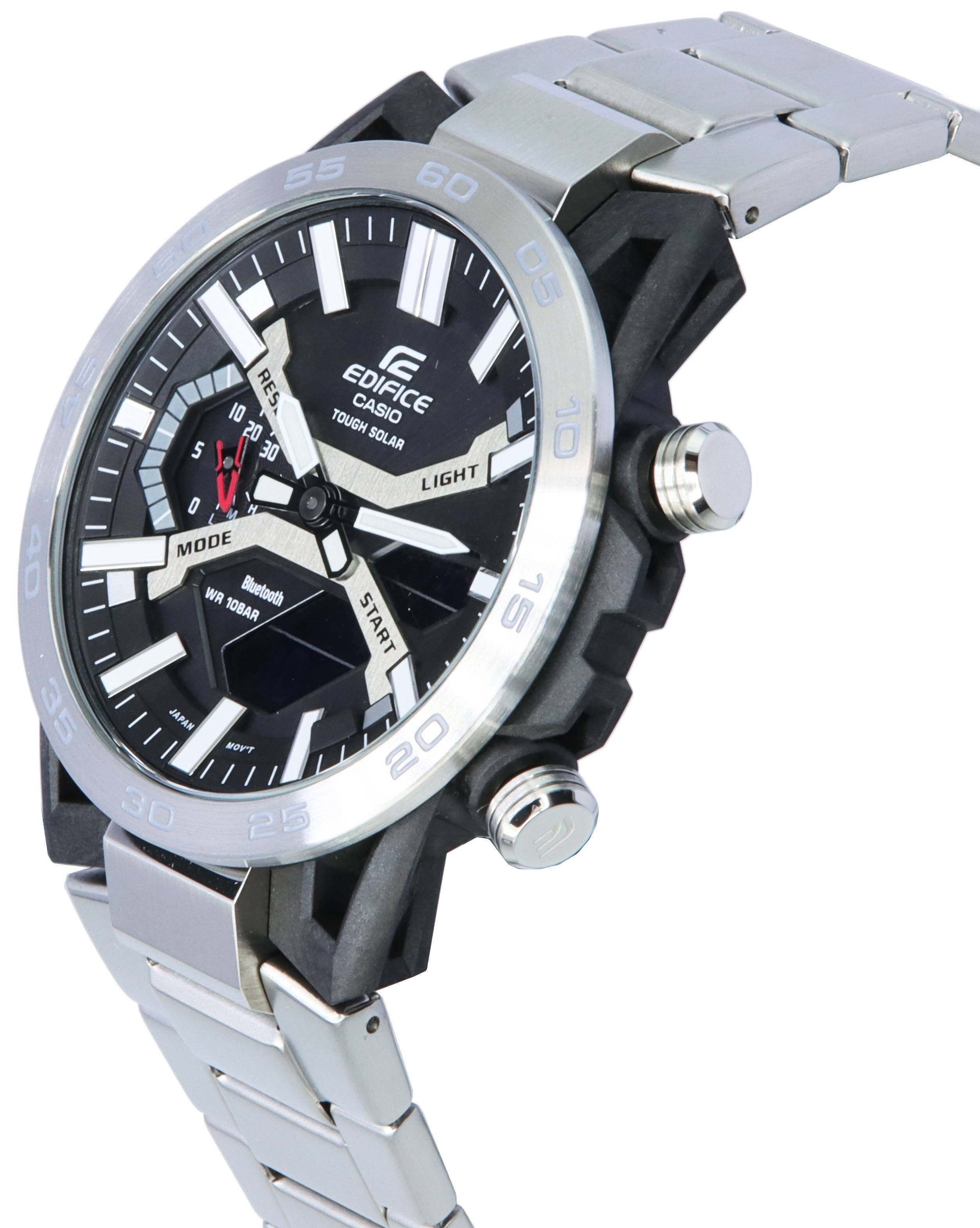 EDIFICE  
CASIO  
TOUGH SOLAR  
LIGHT  
Bluetooth  
WR 10BAR  
START  
MODE  
JAPAN  
NOVT