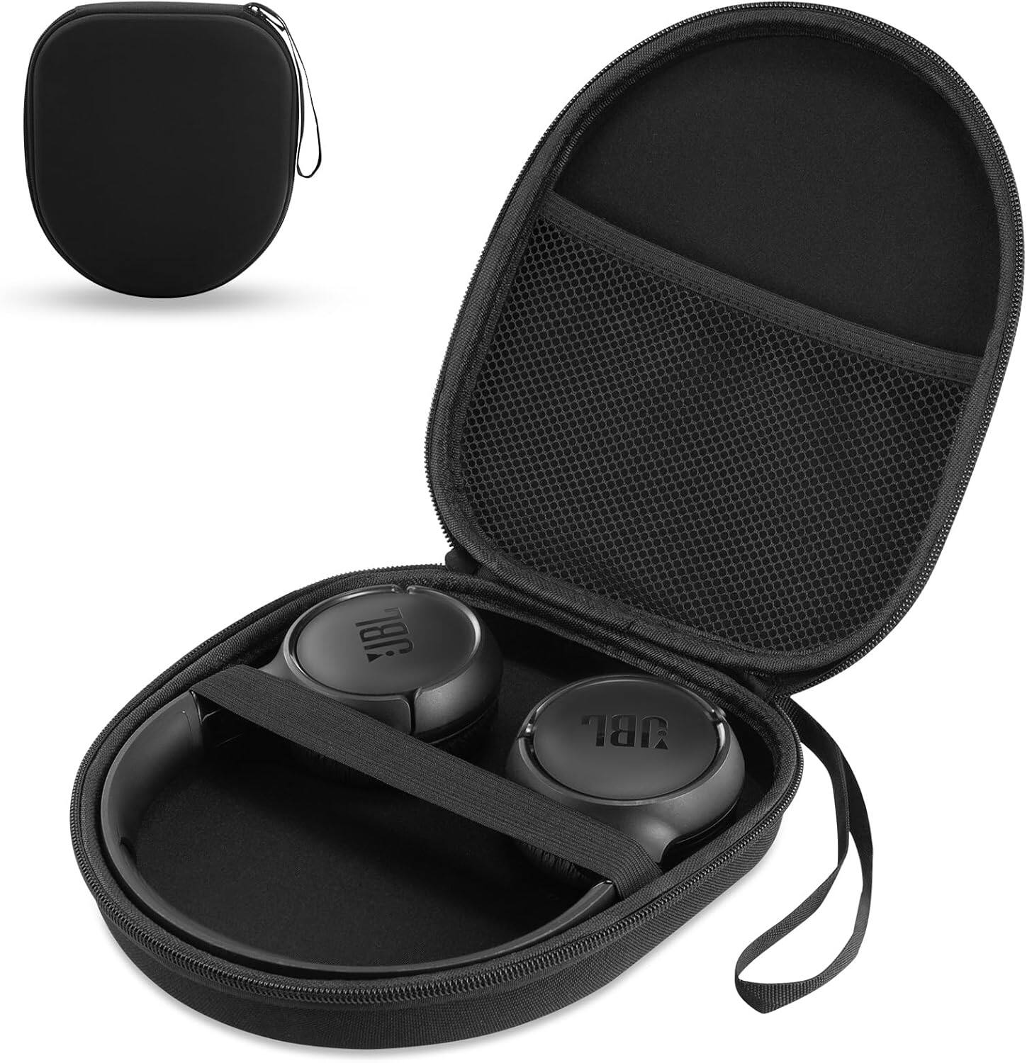 Front. ACJPR - Headphone Case for JBL & Sony Wireless Models – Portable, Black.