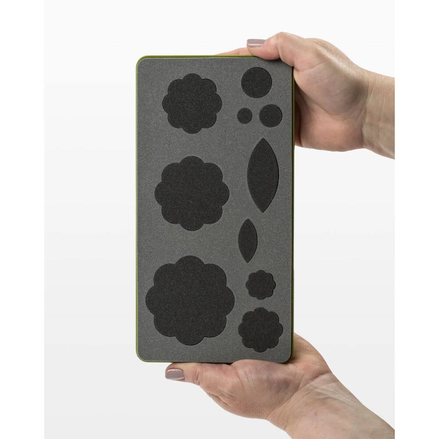 Alt View 1. AccuQuilt - AccuQuilt GO! Fabric Cutting Dies; Rose Of Sharon - Black.