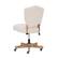Alt View 16. Linon Home Décor - Upholstered Barrel Swivel Office Chair - Natural.