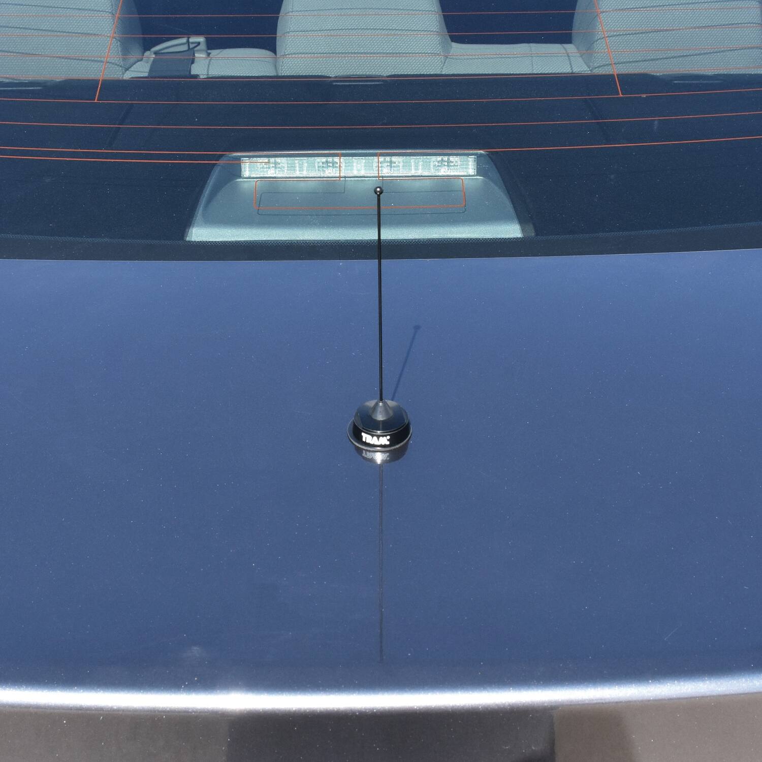 Alt View 8. Tram - 200-Watt Pretuned 410-490 MHz Nut-Type Quarter-Wave Antenna with NMO Mounting - Black.