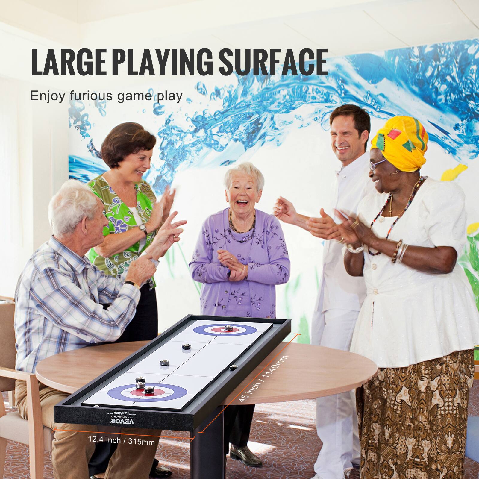 LARGE PLAYING SURFACE
Enjoy furious game play
12.4 inch / 315mm
140mm - inch 45
