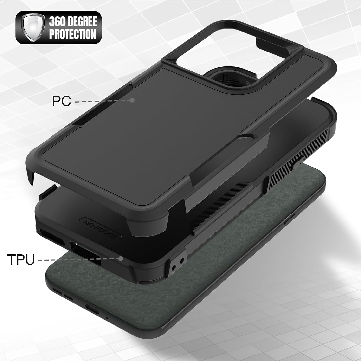 360 Degree Protection PC TPU MO-ROCKW