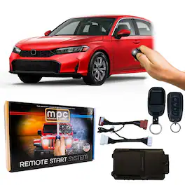 MPC - Remote Start Kit For Honda Civic 2022-2025 | 2-Way LCD Remote | Plug and Play - Black