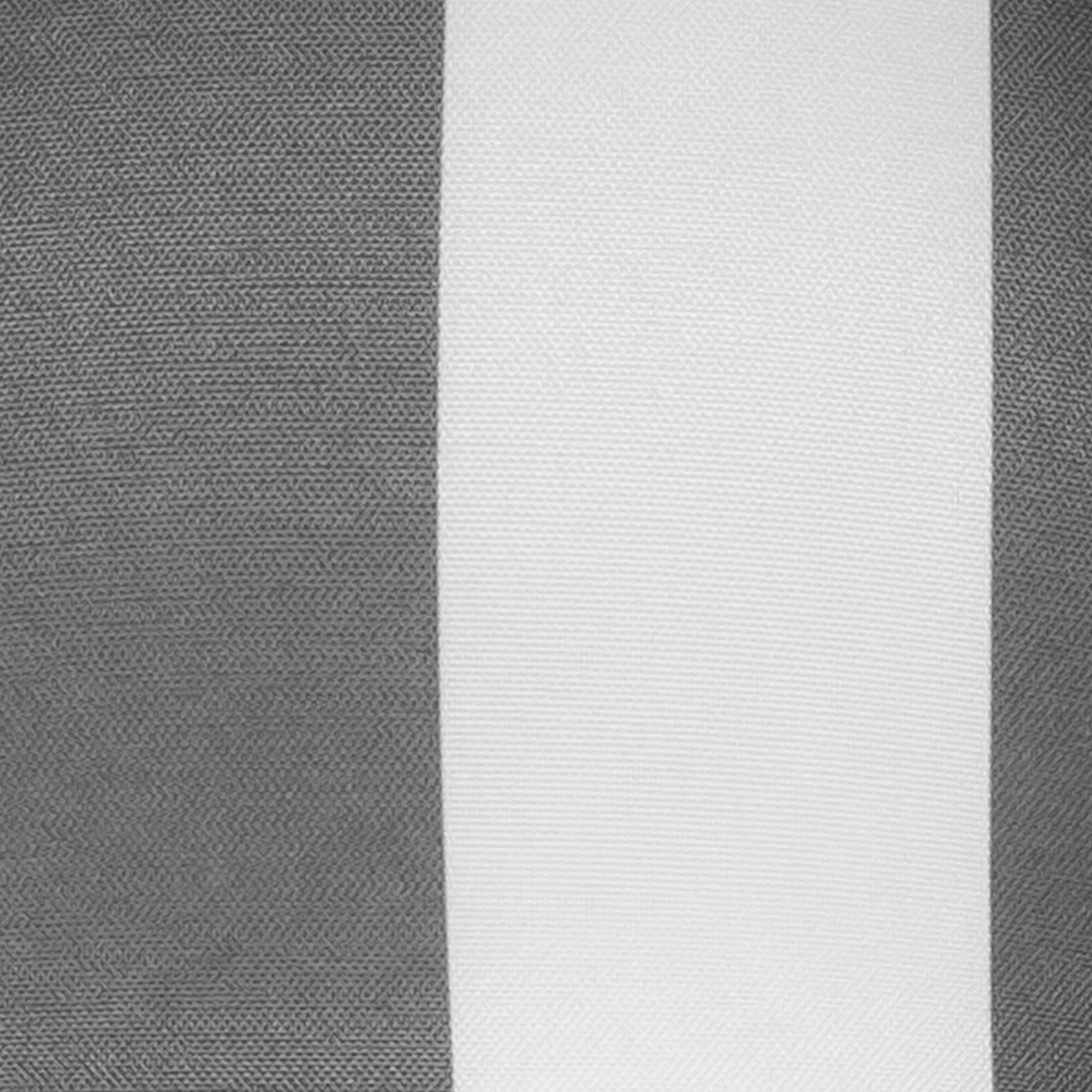 Back. Sweet Home Collection - Havana Stripe Patio Cushions Indoor/Outdoor Tufted 19" x 19", 6-Pack - Silver/White.