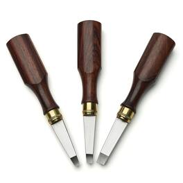 Kings County Tools - Gunsmith Screwdriver Set 3-Piece Hollow Ground Flathead (3/16", 1/4", 5/16"), 6" Steel Blades, Rosewood Handles