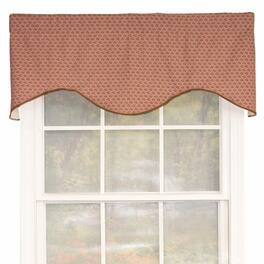 RLF Home - Meadow Cornice 100% Cotton with Fully Lined 3" Rod Pocket Valnance for Windows 50" x 17" - Lavender