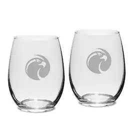 Jardine - Seattle Pacific Falcons Two-Piece 15oz. Stemless Wine Glass Set - Multicolor