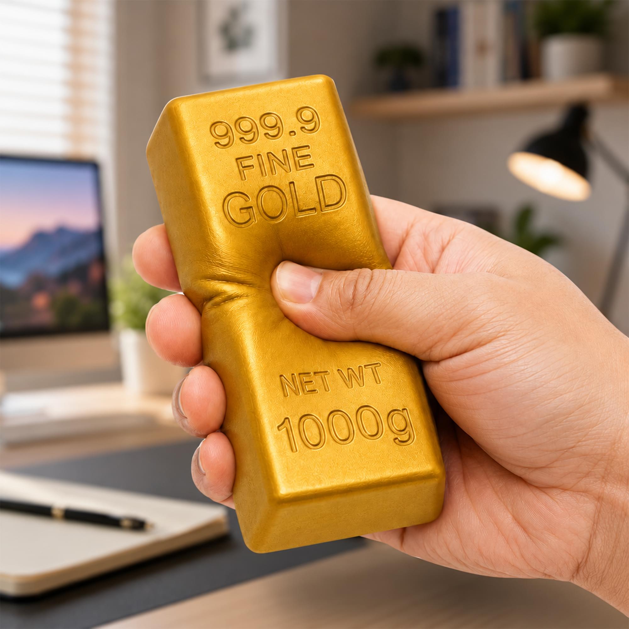 999.9 FINE GOLD  
NET WT 1000g