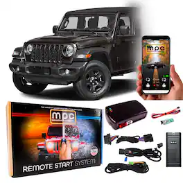 MPC - Smartphone or OEM Remote Activated Start For 2018-2025 Jeep Wrangler - Diesel - Black