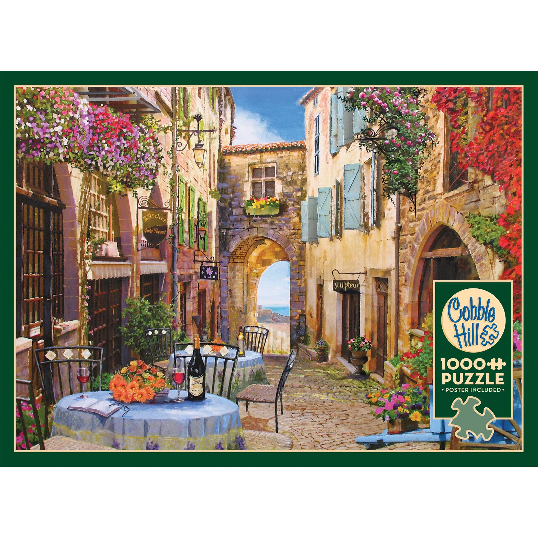 Patelier fad Tewd gculpteur Cobble Hill 1000+ PUZZLE POSTER INCLUDED