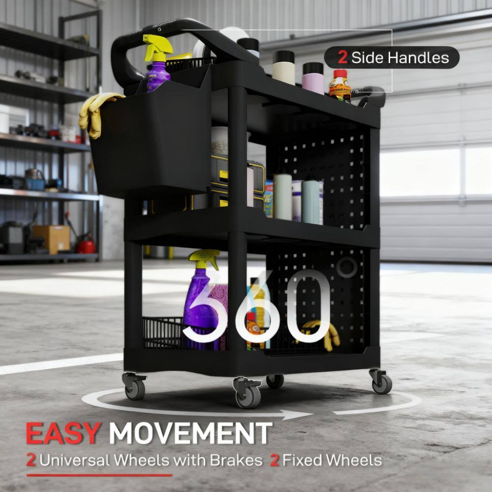 2 Side Handles  
EASY MOVEMENT  
2 Universal Wheels with Brakes  
2 Fixed Wheels