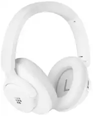 Front. Tronsmart - Q20 Active Noise Cancelling Headphones, Wireless Over-Ear Bluetooth Headphones, 60H Playtime, Deep Bass, Comfort Fit - White.