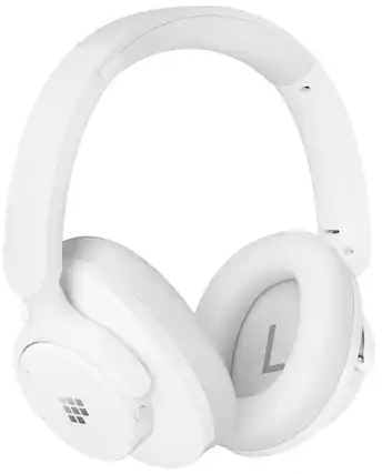 Front. Tronsmart - Q20 Active Noise Cancelling Headphones, Wireless Over-Ear Bluetooth Headphones, 60H Playtime, Deep Bass, Comfort Fit - White.