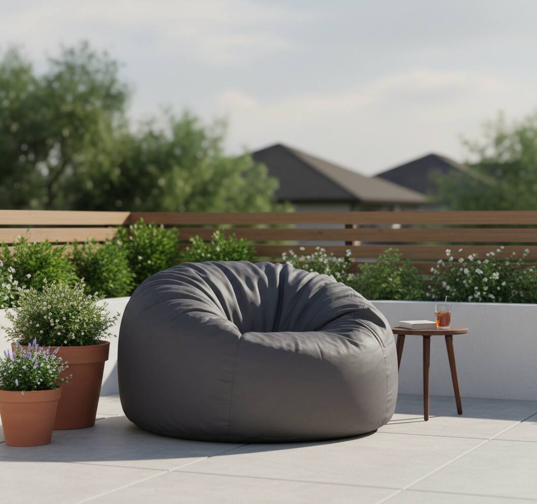 Alt View 6. AOITUN - 3ft Bean Bag Chair with Filler Included, Comfy Sofa Sack for Adults Teens, Soft Washable Cover for Dorm Bedroom, Grey - Gray.