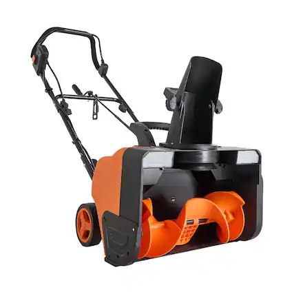 Front. Mirfee - 20" 15A Corded Electric Snow Blower, 25FT Throw, 12" Depth, 180° Chute, LED Lights for Driveway.