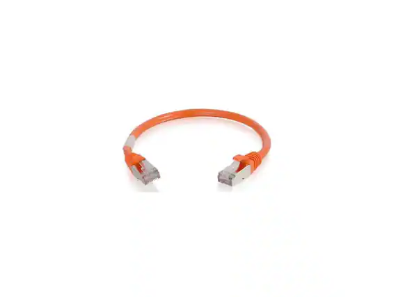 Front. Cables to Go - C2G 25ft Cat6 Snagless Shielded STP Network Patch Cable Orange 00894.